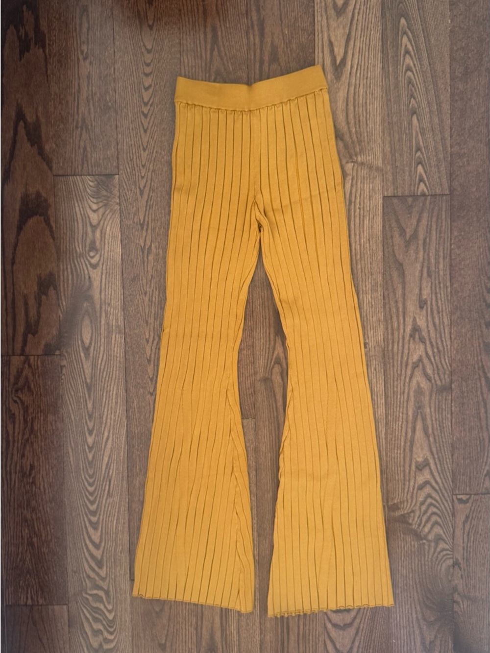 Remain Mustard Ribbed Pants